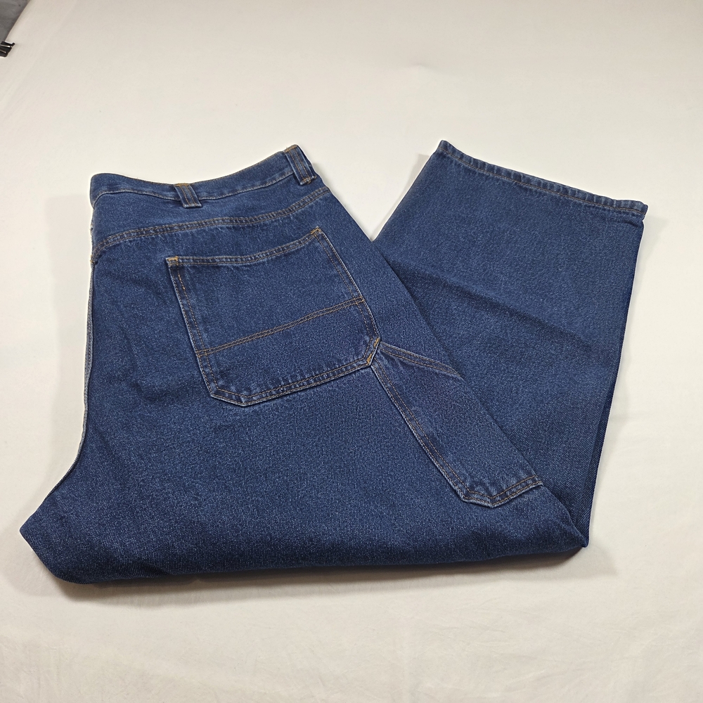 Blue MOUNTAIN Jeans Carpenter Men's 44-30  Relaxed Fit Denim Jeans Deep Blue